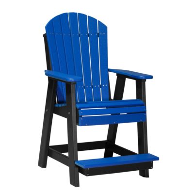 Adirondack Balcony Chair - Blue & Black