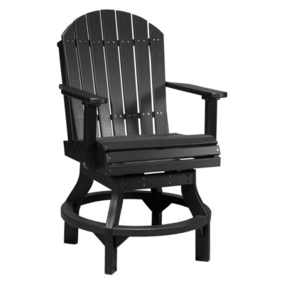 Adirondack Swivel Counter Chair - Black
