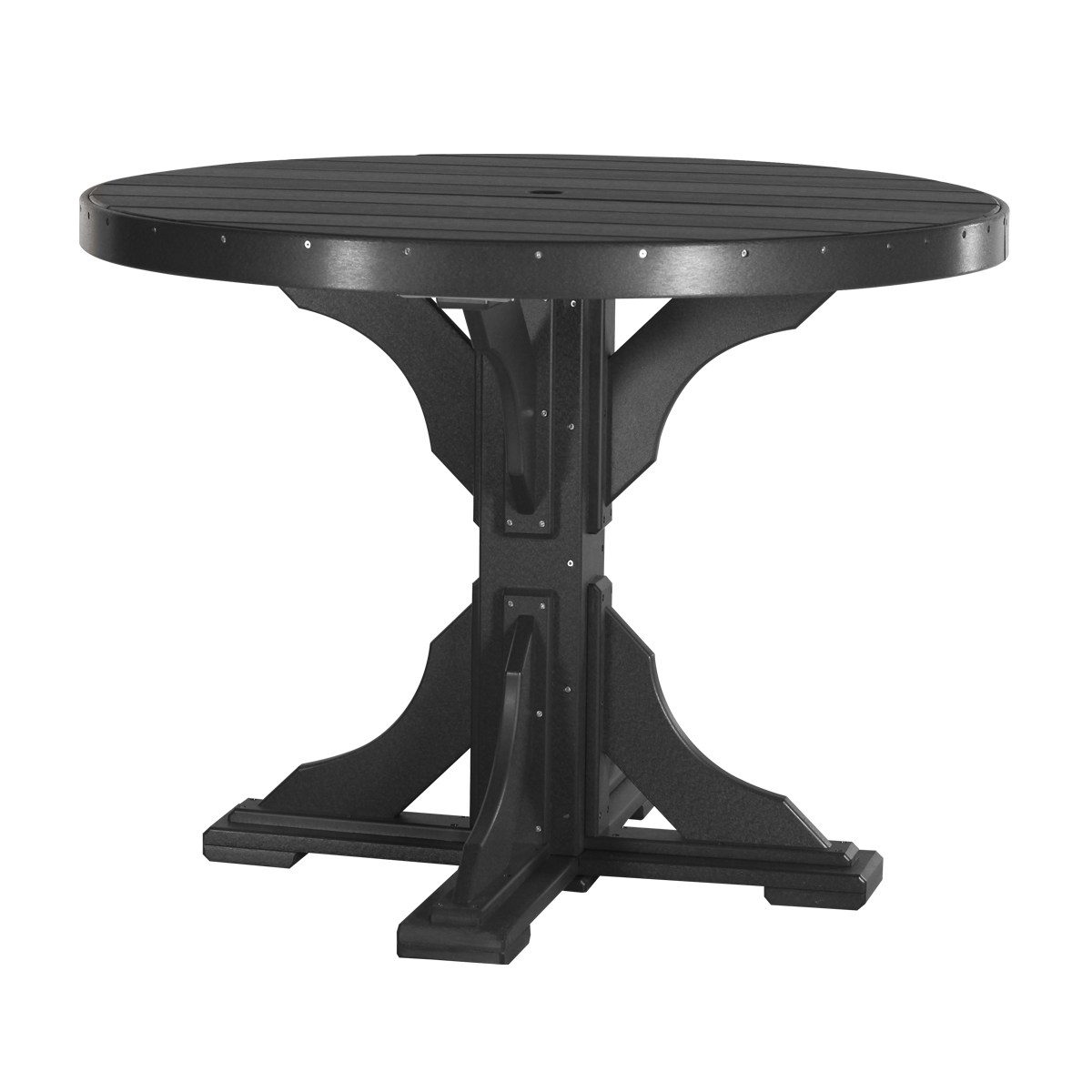 Round Bar Table (Dining Height Shown) - Black