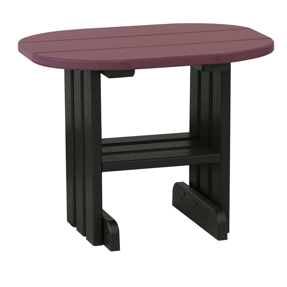 Outdoor End Table - Cherry & Black