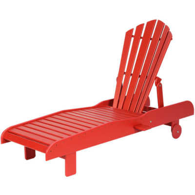 Shae Springs Lounge Chair - Deep Red
