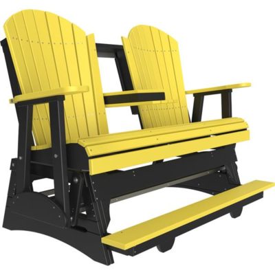 Triple Adirondack Balcony Glider - Yellow & Black